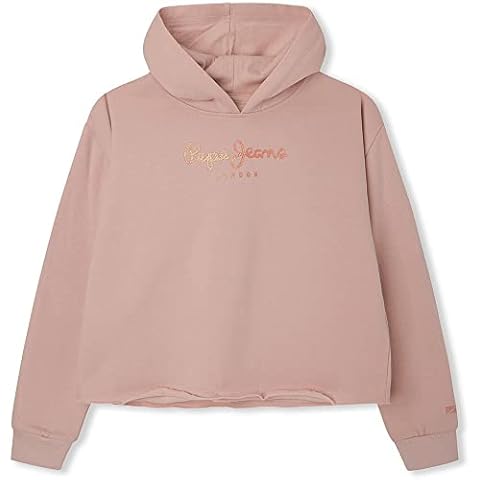 Pepe Jeans Girl's Elicia Sweatshirts, 308CLOUDY Pink, 10 Years Cover