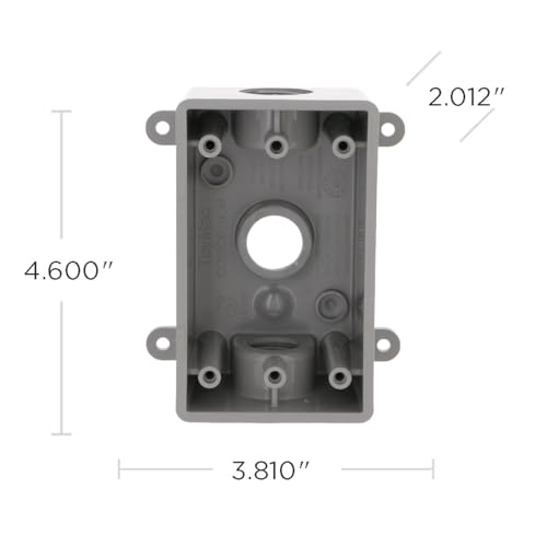 Bell PSB37550GY Single-Gang Weatherproof Three 1/2 Inch Or 3/4 Inch Threaded Outlets thumb #4