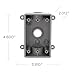 BELL PSB37550GY Single-Gang Weatherproof Three 1/2 in. or 3/4 in. Threaded Outlets, 2 in, Gray