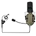 TSVISIONCORE Microphone & PTT for Walkerrazor Noise Cancelling Headphones Airsoft（Tan）