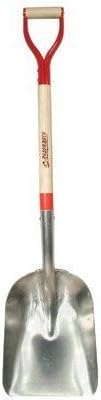 RAZOR-BACK 50154#2 Eastern Pattern Aluminum Scoop With Wood Handle And Steel D-Grip