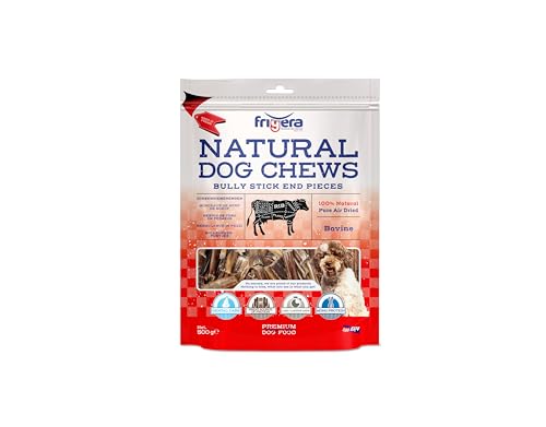 friGERA Ochsenziemerenden 500g – Rind, Natürliche, Proteinreiche Leckerlis für Hunde, Gluten- und Getreidefrei, Hochwertige Hundesnacks ohne Zusatzstoffe