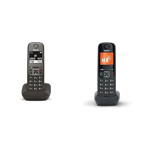 Gigaset AS690 Trio Telefono Cordless: 3 Portatili per Chiamate Interne ed Esterne in Parallelo, Vivavoce Alta Qualità, Tastiera Illuminata ed Ampio Display, Nero [Versione Italiana]