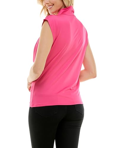 Image of Zac & Rachel Women's Pull on Sleeveless Dty Cowlneck Knit Top