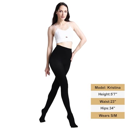 Image of MATHACINO Women's 80D Solid Color Soft Semi Opaque Pantyhose Colored Tights High Waist Womens Tights