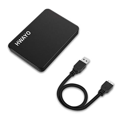 HWAYO 750GB Portable External Hard Drive Ultra Slim 2.5'' USB 3.0 HDD Storage for PC, Desktop, Laptop, MacBook, Chromebook, Xbox One Cover