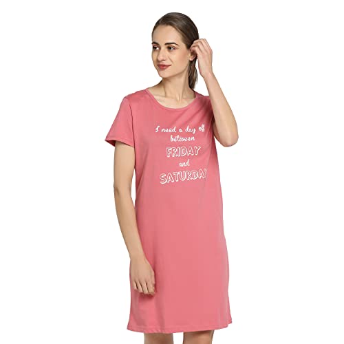 Image of R&B Women's Cotton Sleepwear Regular Night Shirt
