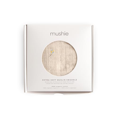Image of mushie Muslin Baby Swaddle Blanket | 100% Organic Cotton (Kites)