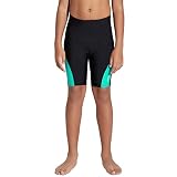 LEAO Youth Boys Swim Jammers Solid Swimsuit UPF 50+ Sun Pretection Quick Dry Athletic Swimming Short
