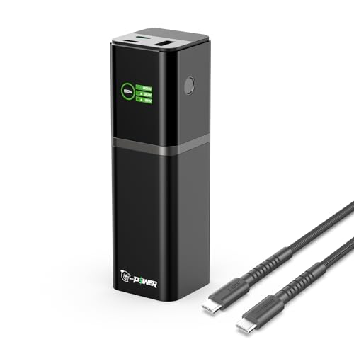 Power Bank GT19-US-G1 Ultra Power Pillar, 19-Min Fast Recharge, 140W High-Power Charge & Discharge, 12,000mAh, 3-Port 176W Output, for MacBook Pro/Air, iPhone 15/14/13, Samsung & More