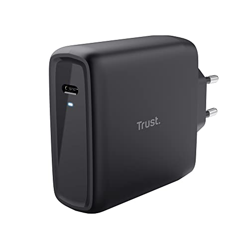 Trust Maxo Caricatore USB-C da 100W, 75% con Materiali Riciclati, Caricatore Rapido con Cavo USB-C da 2m, Adattatore di Alimentazione per iPhone, iPad, Samsung Galaxy, Smartphones, Tablets