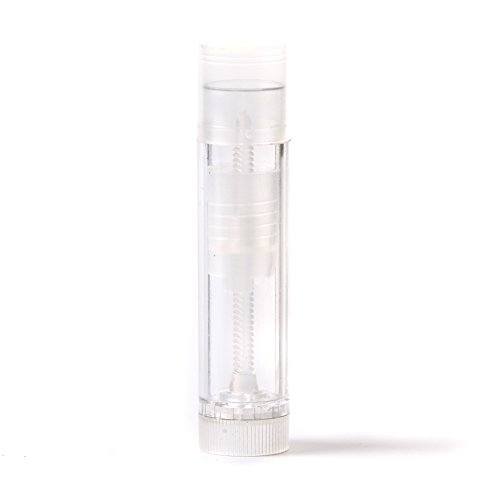 5ml Lip Balm Lipstick Twister With Push On Cap Natural Clear X 10