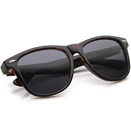 zeroUV Large Oversize Classic Dark Tinted Lens Horn Rimmed Sunglasses 55mm4