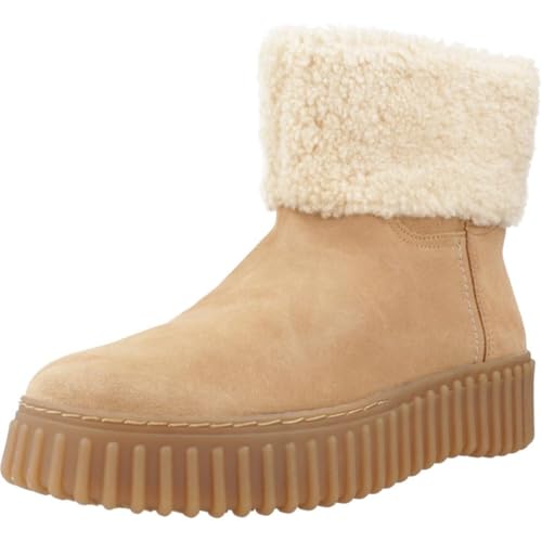 Clarks 167079 Chaussures Femme Cuir Marron Boots Confortables