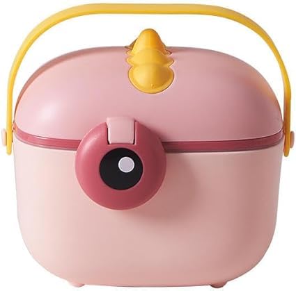 TERI BERI Portable Cartoon Pattern Milk Powder Box with Spoons Infant Baby Holder and Formula Dispenser for Food Storage Container (Multicolor) (400 ml)-image-21