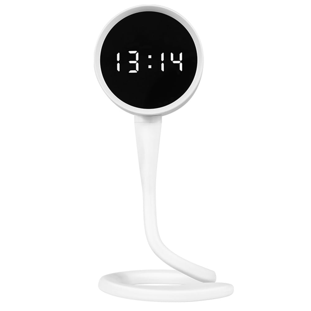 Puleuroy Tuya Smart Clock Alarm Wifi Battery Camera 3Mp Night Vision Mobile App Remote View And Record Sd Card Memory Camera A