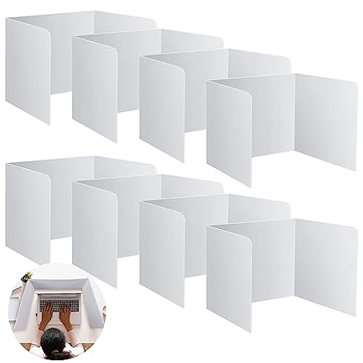 DAZZTIME 8 Piezas Separador de Escritorio,Separador Escritorio Separadores,Partición Plegable Multiusos,Empalme en Forma de U,para Oficinas Aulas Panel de Privacidad de Escritorio | Ya disponible en tu tienda friki favorita! En mundofriki.es!