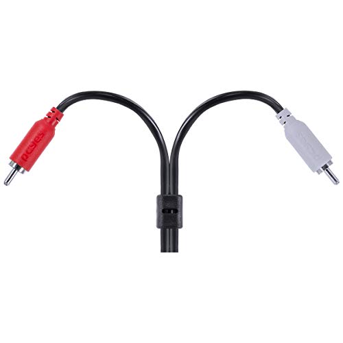 CABO DE ÁUDIO 2 RCA MACHO PARA P2 3.5MM MACHO 28AWG PURO COBRE 1 METRO - P2R35-1 - PCYES