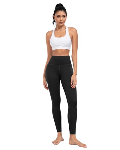 Image of ATHVOTAR Leggings with Pockets for Women, 7 Packs High Waisted Workout Tummy Control Yoga Pants