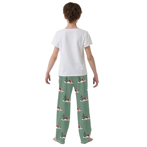 Boys' Pants Christmas Santa Xmas Gifts Deer Long Bottoms Jogger Pants Elastic Waist Trousers with Pockets S-XL3