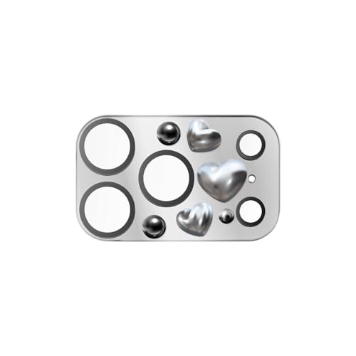 CASETiFY iPhone 17 Pro �~���[�J���������Y �ی�J�o�[ - Chrome Love - �V���o�[