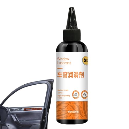 Rrlihjgu Lubricante para rieles de ventana, lubricante para deslizadores de ventanas, 300 ml, protector de goma para coche, lubricante de rieles, lubricante profesional para puertas de garaje