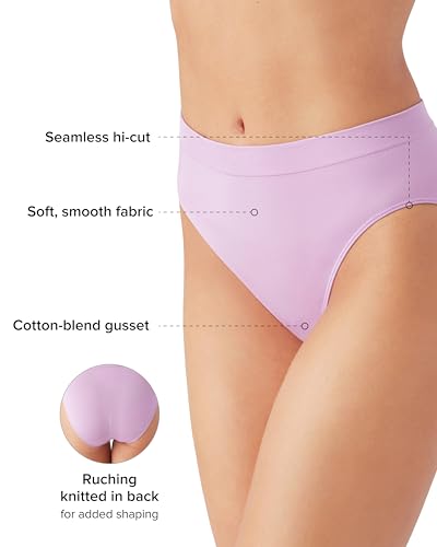 Image of Wacoal Women's B-Smooth Seamless Full Coverage Hi-Cut Brief Panty, 834175