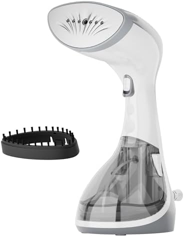 Handheld Garment Steamer for Clothes, 1200W Powerful Wrinkle Remover, 25s Fast Heat Up, 260ml Large Water Tank, Portable for Home, Office & Travel