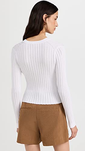 Image of Vince Women's Ribbed V Neck Cardigan