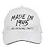 Makoroni - Made in 1945 Hat Adjustable Cap, DesL41 White