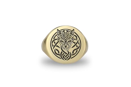 Anneau de loup en relief : bague de déclaration audacieuse et confortable