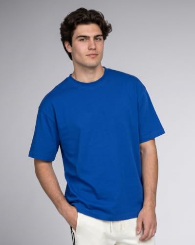 Image of Nobero 100% Cotton Oversized T Shirts for Men Stylish | Oversized Fit | Solid T Shirts for Men 180 GSM Combed Cotton | Round Neck Half Sleeve