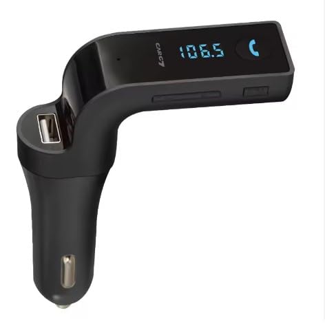CARG7 Universal Wireless Bluetooth FM Transmitter in-Car FM Adapter Car Kit with Hand-Free Call/Stereo Music Player and USB Car Charger for All Android and iOS Devices (Colour) (B0D9QP37TN) Amazon Price History, Amazon Price Tracker