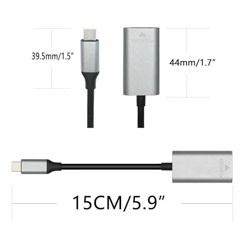 Image of USB C to HDMI Adapter 3.9in Cable, 4K 60Hz Type C Male to HDMI Female Converter Adapter, Support USB C Port DP Alt Mode Output, for Mobile Phones, Tablets, Laptops