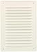KOTARBAU® Grille de Ventilation 230 x 165 mm Blanc En Acier Galvanisé Grille D'aération avec Moustiquaire Résistante à la Corrosion