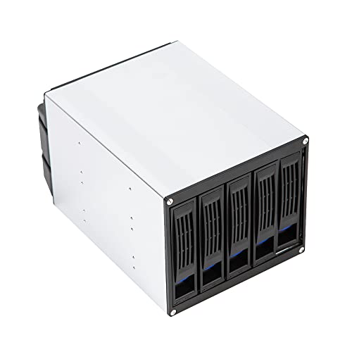 Caja externa para 5 discos duros SATA 3.5"/2.5" SAS, rack móvil miniatura 6