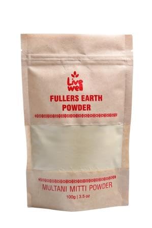 Livewell Fullers Earth Powder for Skincare and Haircare (100g)