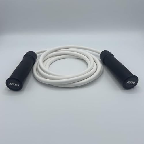 Cuerda de saltar tailandesa ajustable de 10 pies AMPRO Legend con rodamientos para fitness