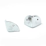 4x Durable Guitar Amp Speaker Cabinet Steel Corners Sector 41mm Larger,Chrome