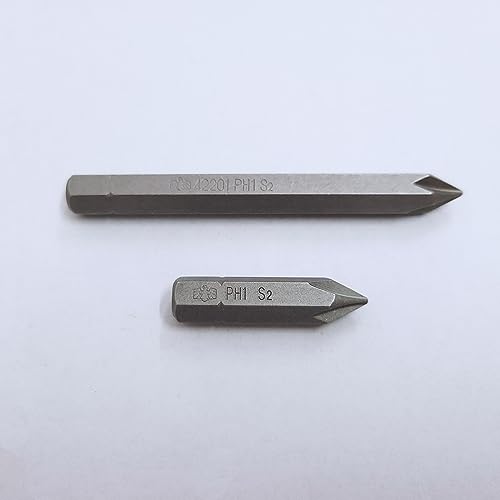 Embouts de tournevis à percussion PH1 PH2 PH3 36 80mm Lot de 6 - 5