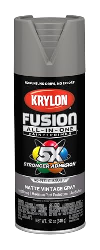 Krylon Fusion All-In-One 12 Oz. Matte Spray Paint Vintage Gray - 1 Each