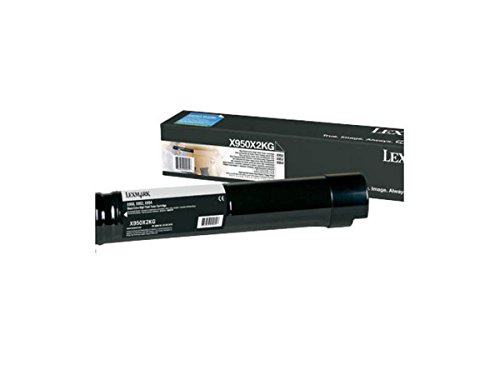 Lexmark X954DE toner noir original X950X2KG pour imprimante laser