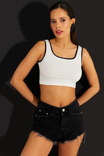 Image of Women's Stylish & Premium Cotton Crop Top for Women