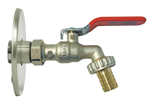 SOMATHERM FOR YOU - Kit with adjustable ball valve 15/21-20/27 + wall bracket with rosette made of chrome-plated brass - flat handle - male thread 1/2" (15/21) - output 3/4" (20/27) - Image 3
