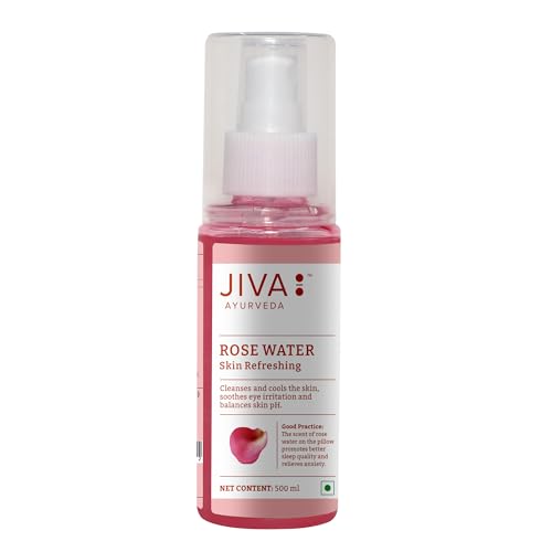 Image of Jiva Rose Water Plain 100ml | Multipurpose Toner Hydrates, Freshens & Tones Skin & Cleanses Dirt & Toxins | Maintains Skin's Natural pH | Ideal For All Skin Types (Pack of 5)