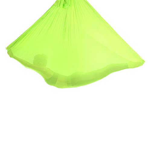 QHY Sensory Swing Yoga Hammock Yoga Swing for Antigravity Yoga Inversion Exercises Indoor Therapy Swing for Kids with Special Need (Color : Green)