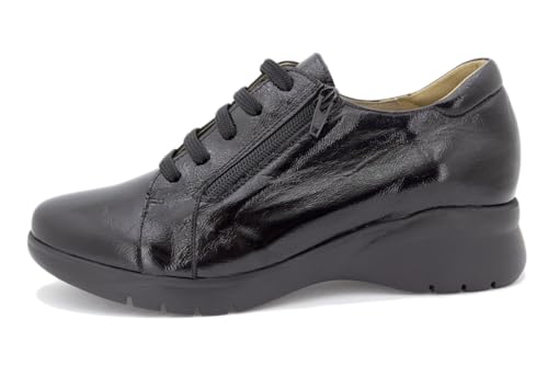 Chaussures à lacets PieSanto verni bordeaux pour pieds sensibles exigeants