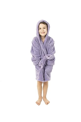 Image of BC BARE COTTON Boys Microfiber Fleece Hooded Robe