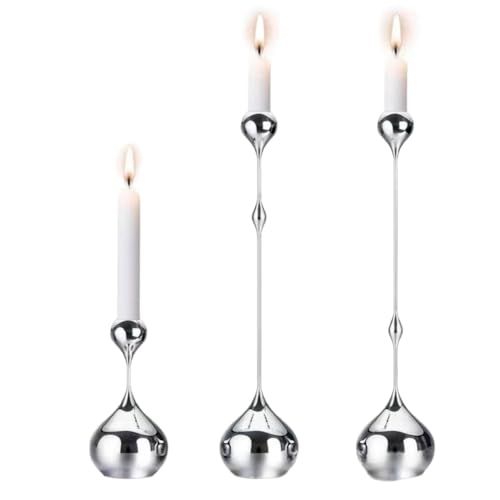 Chandelier romantique argenté pour illuminer vos dîners - 2