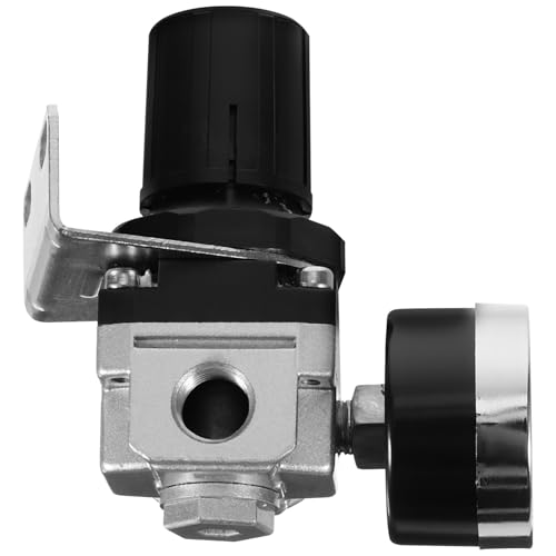 BUGUUYO Air Regulator for Compressor with Pressure Gauge, Versatile Aluminum Alloy Valve, Easy to Operate PC Material, Suitable for Industrial Automation Control Systems and Pneumatic